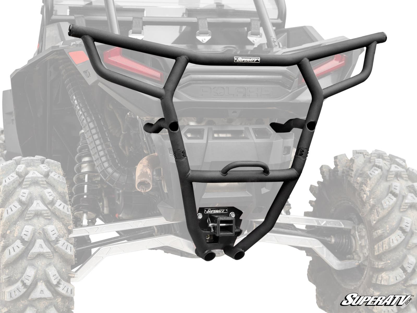 Polaris RZR XP Turbo Rear Bumper with Receiver Hitch