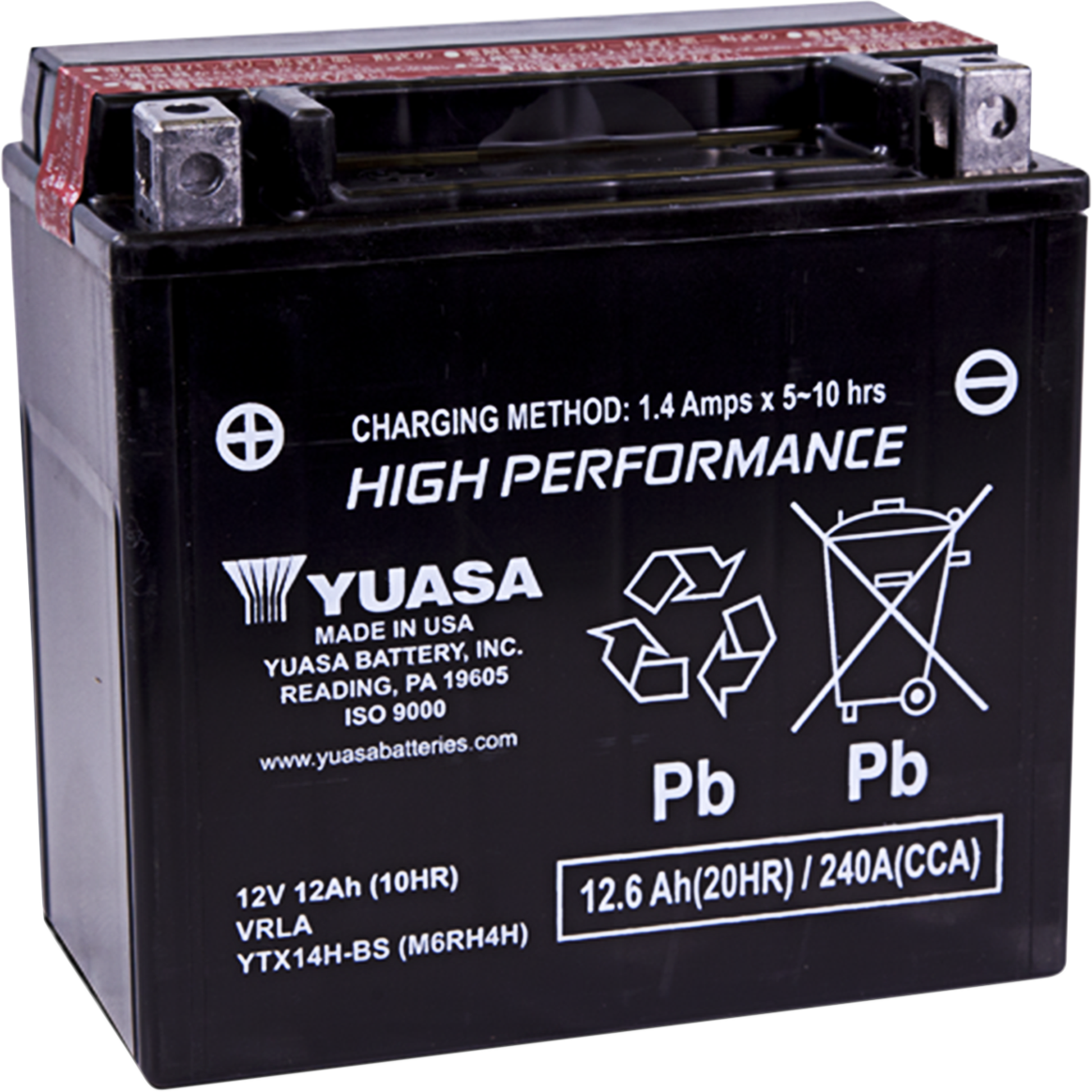 YUASA High Performance AGM Maintenance-Free Battery